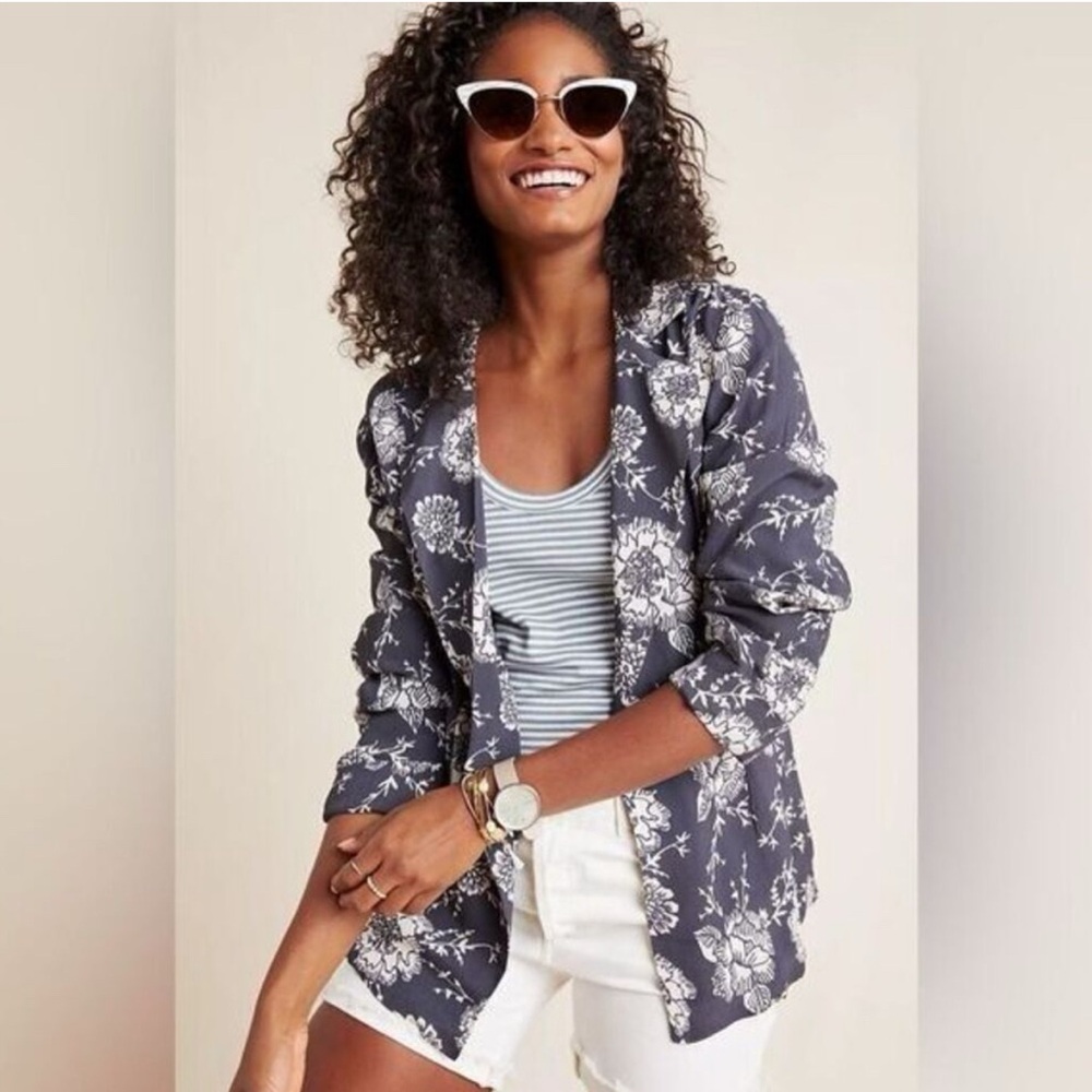 NWT Cleobella Hydrangea Floral blazer XS